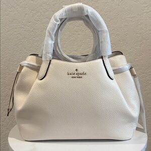 NWT Kate Spade Dumpling Cream Leather Shoulder Bag